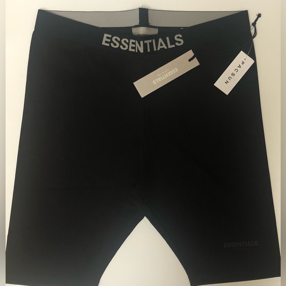 Fear of‎ God Essentials Men's Biker Bicycle Shorts Black New S